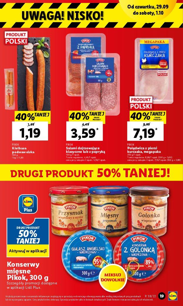 Gazetka promocyjna Lidl do 01/10/2022 str.19