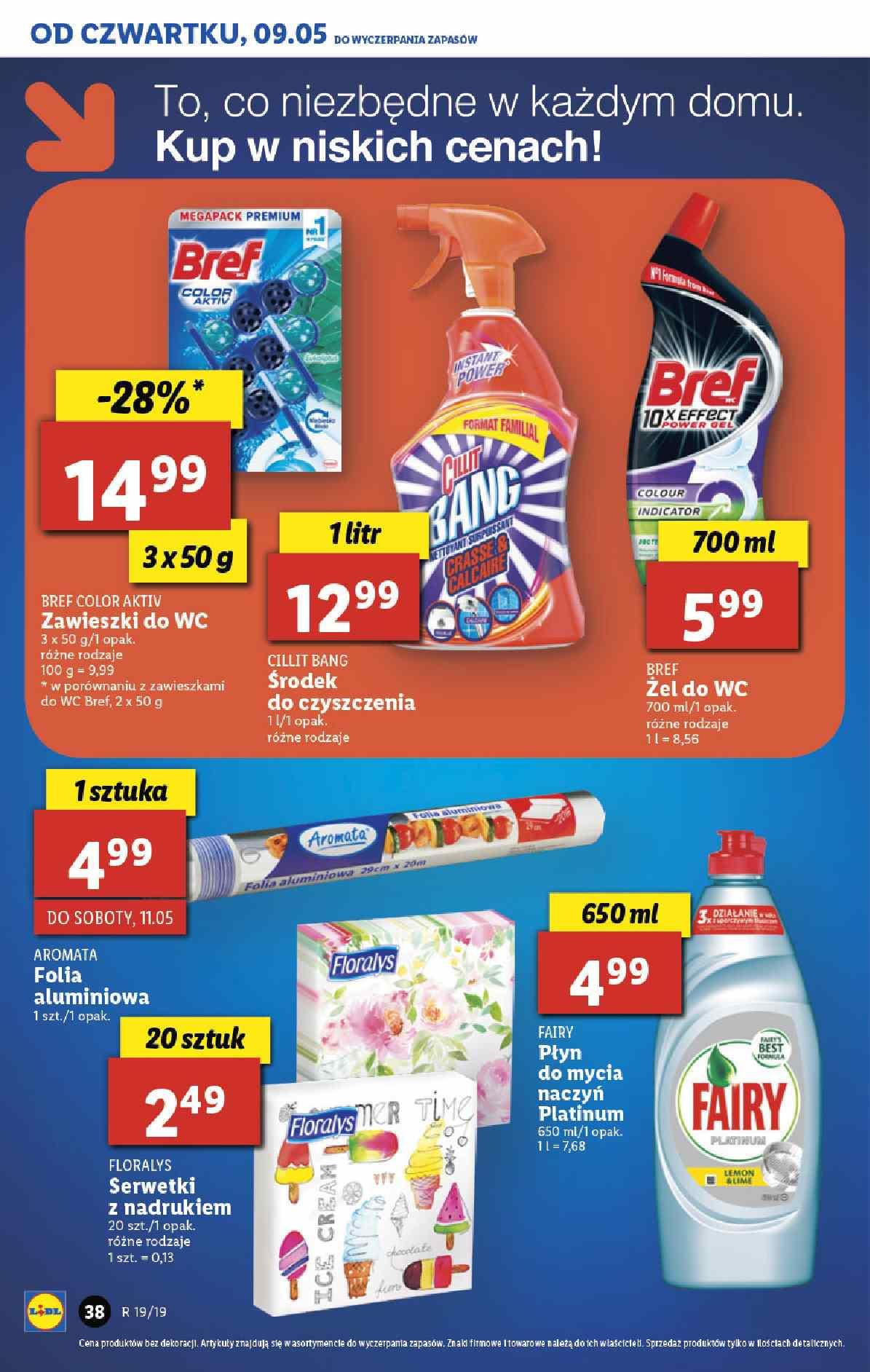 Gazetka promocyjna Lidl do 11/05/2019 str.38