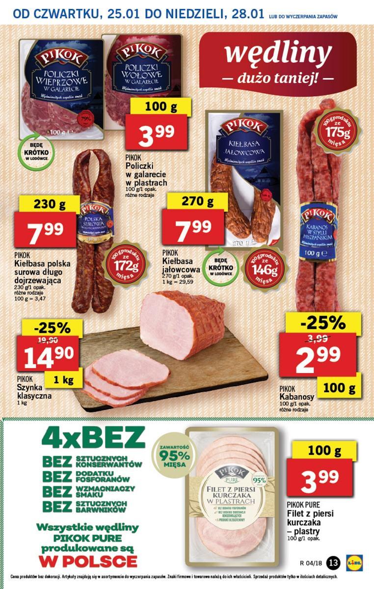 Gazetka promocyjna Lidl do 28/01/2018 str.13