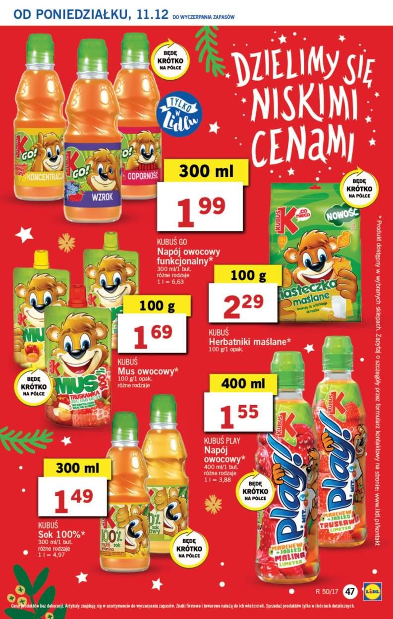 Gazetka promocyjna Lidl do 13/12/2017 str.47