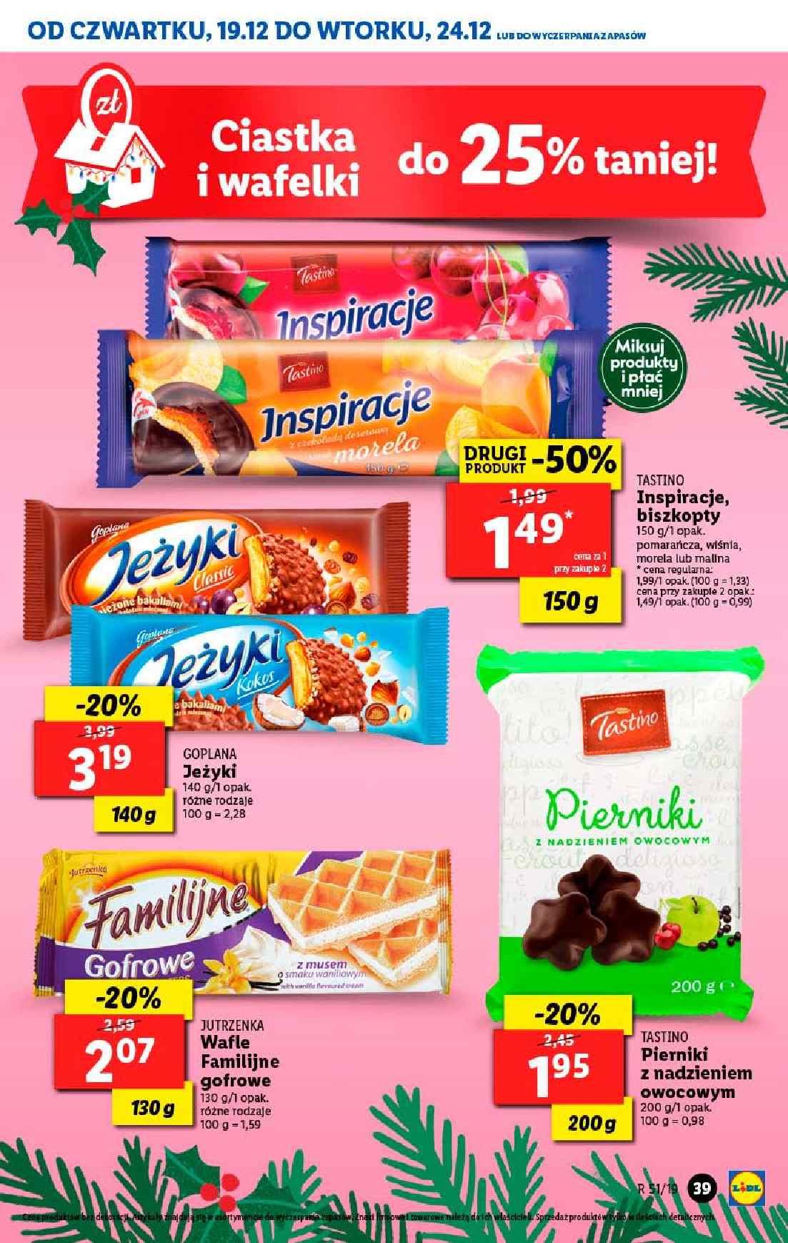 Gazetka promocyjna Lidl do 22/12/2019 str.39