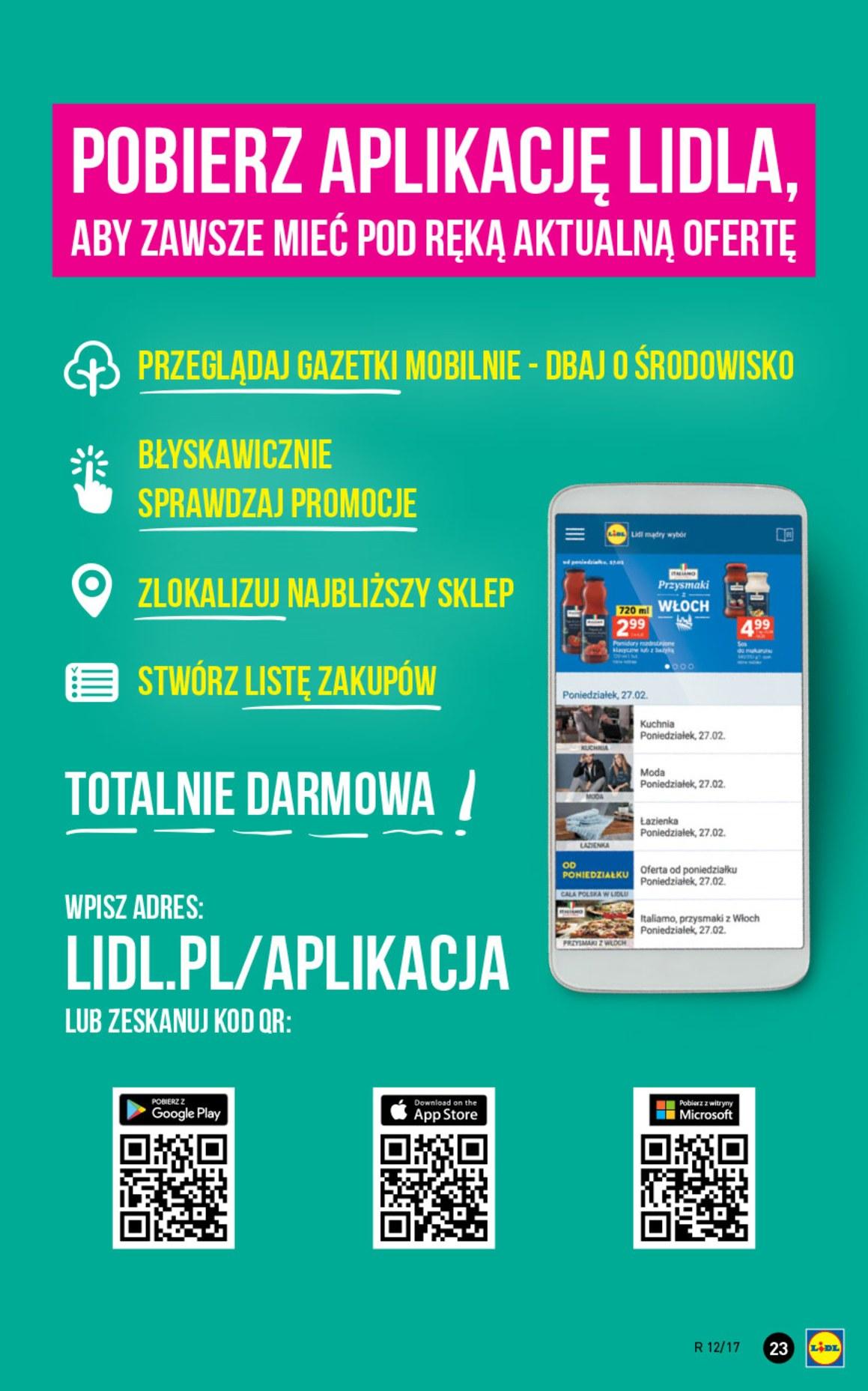 Gazetka promocyjna Lidl do 22/03/2017 str.23