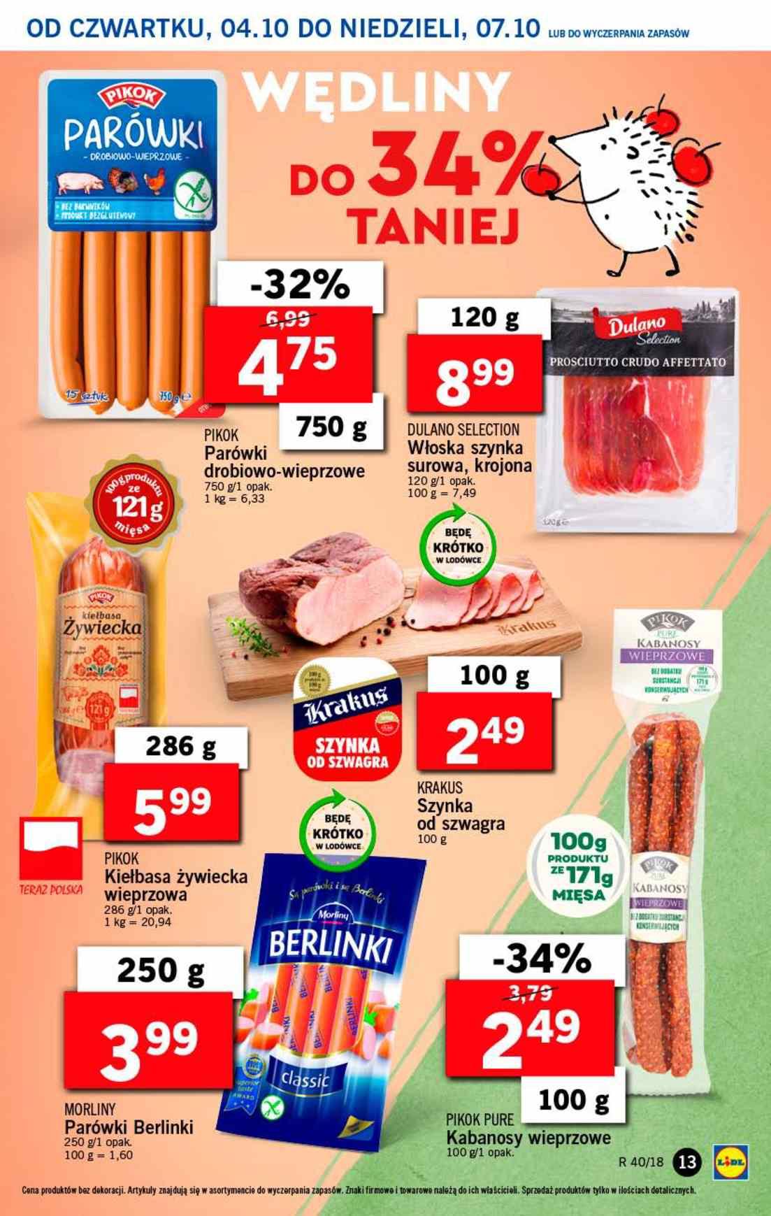 Gazetka promocyjna Lidl do 07/10/2018 str.13