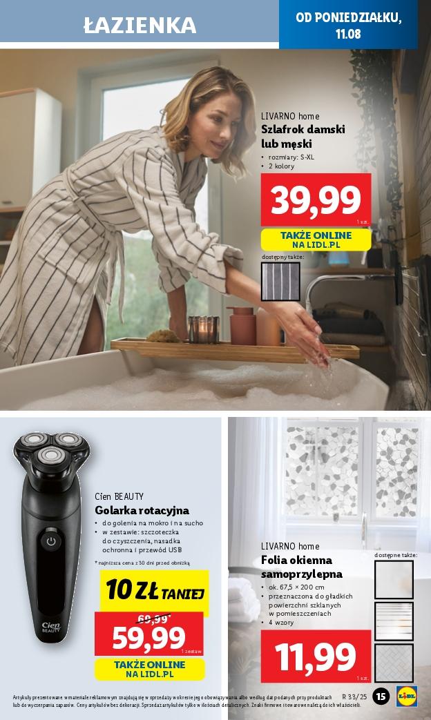 Gazetka promocyjna Lidl do 16/08/2025 str.15