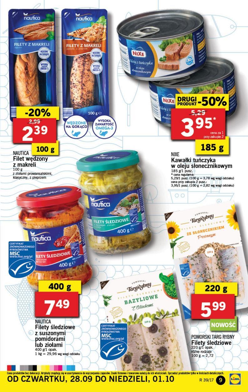 Gazetka promocyjna Lidl do 01/10/2017 str.9