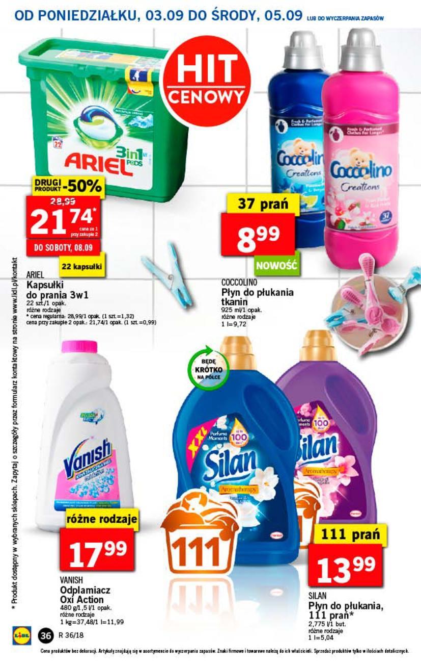 Gazetka promocyjna Lidl do 05/09/2018 str.36