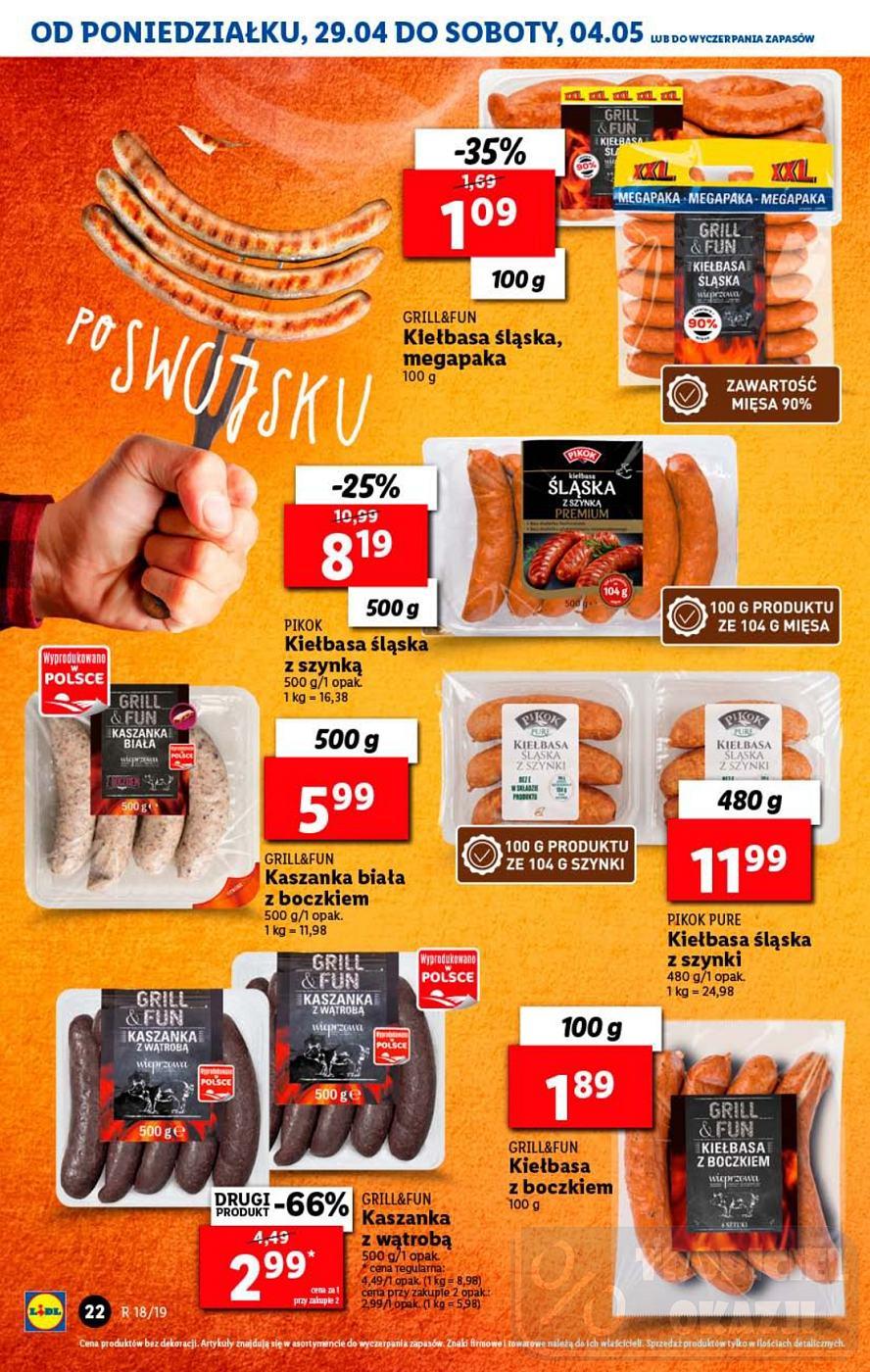 Gazetka promocyjna Lidl do 04/05/2019 str.22