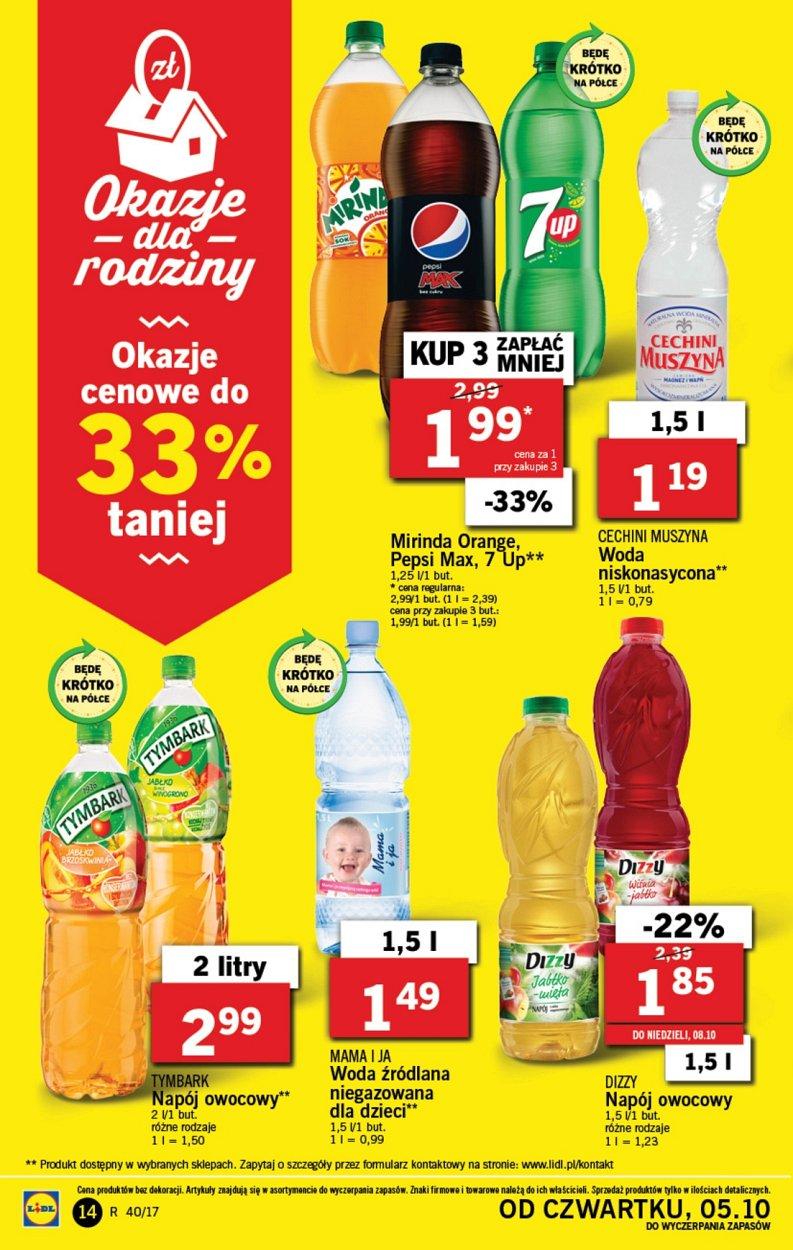 Gazetka promocyjna Lidl do 08/10/2017 str.14