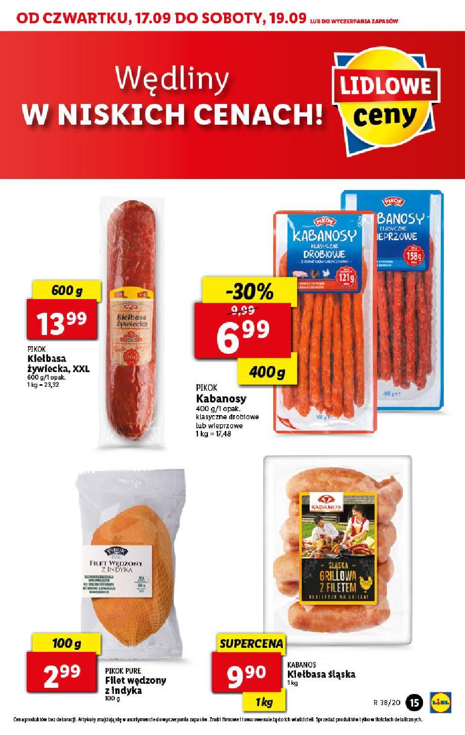 Gazetka promocyjna Lidl do 19/09/2020 str.15