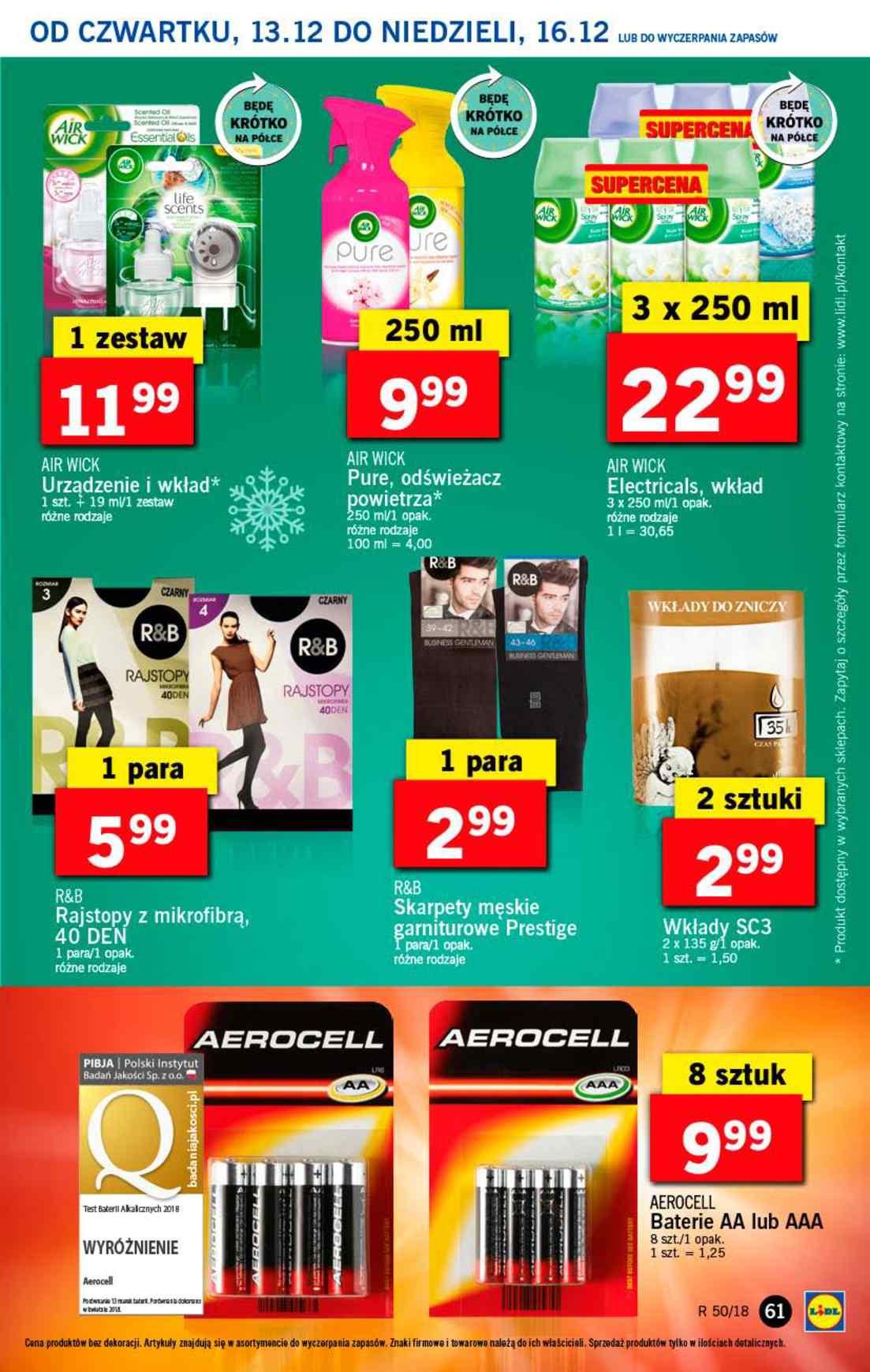 Gazetka promocyjna Lidl do 16/12/2018 str.61