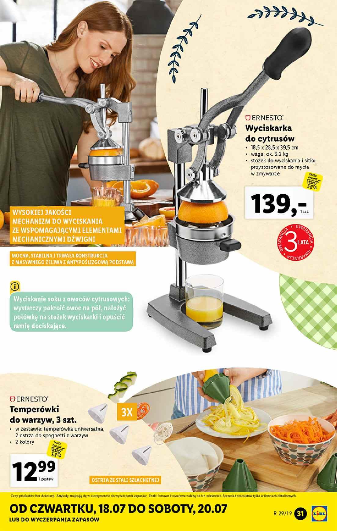 Gazetka promocyjna Lidl do 21/07/2019 str.31