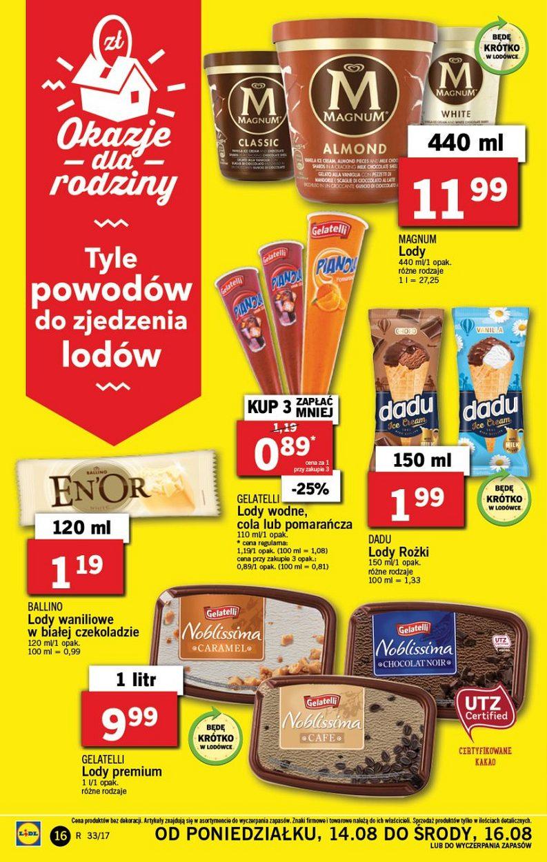 Gazetka promocyjna Lidl do 16/08/2017 str.16