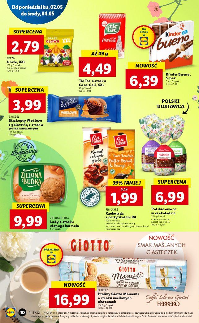 Gazetka promocyjna Lidl do 04/05/2022 str.40