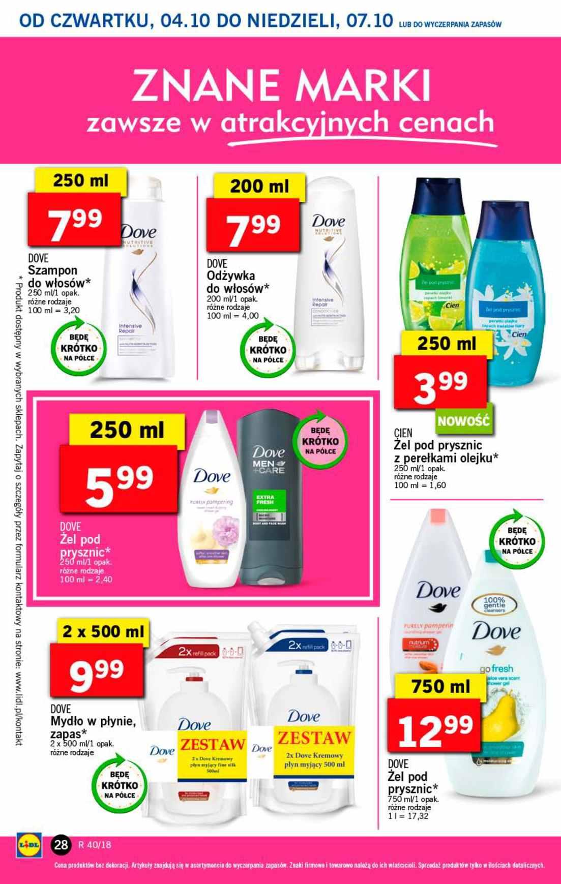 Gazetka promocyjna Lidl do 07/10/2018 str.28