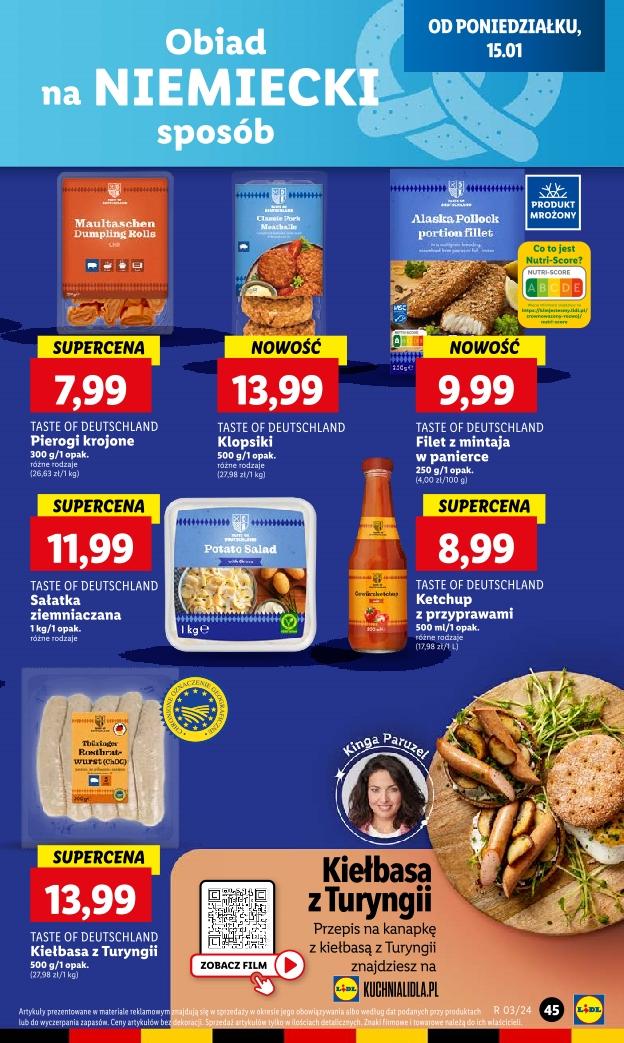 Gazetka promocyjna Lidl do 17/01/2024 str.45