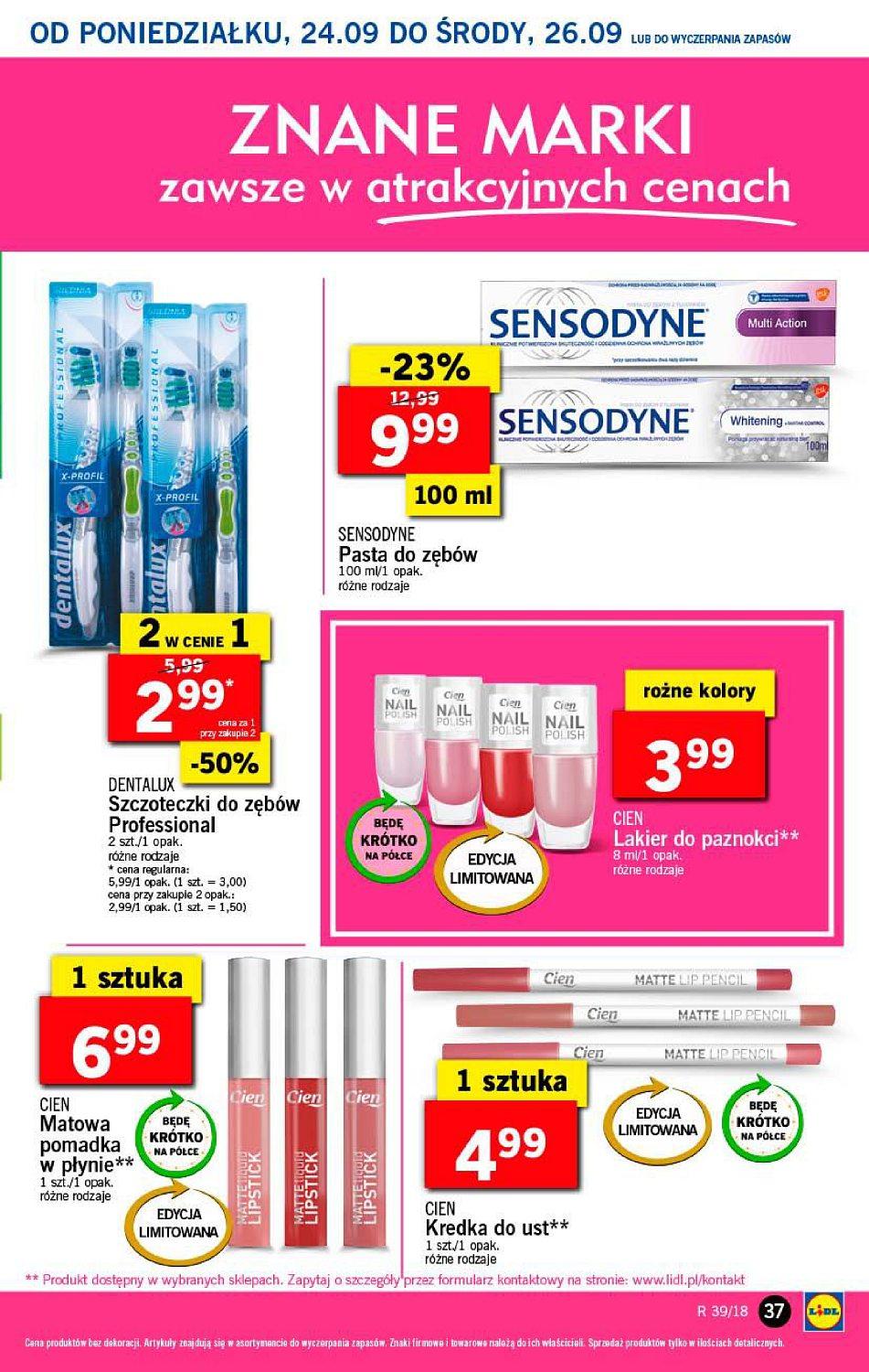 Gazetka promocyjna Lidl do 26/09/2018 str.37