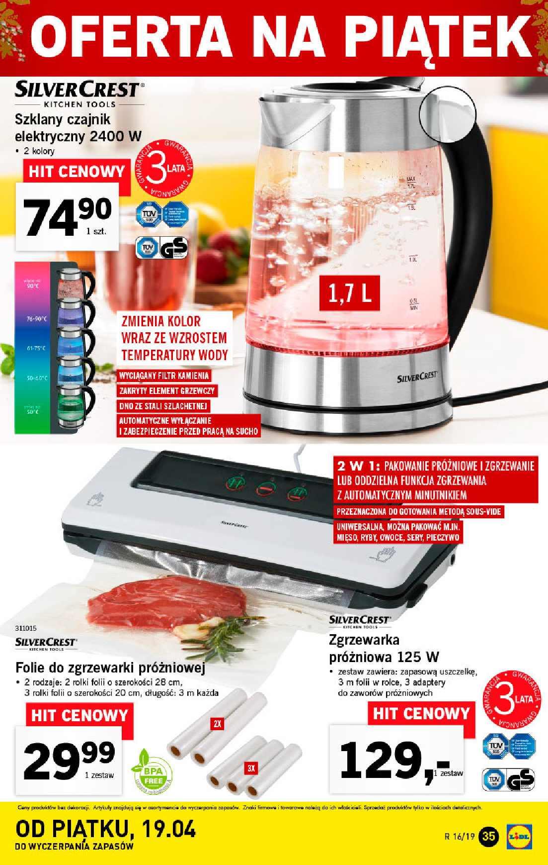 Gazetka promocyjna Lidl do 21/04/2019 str.35