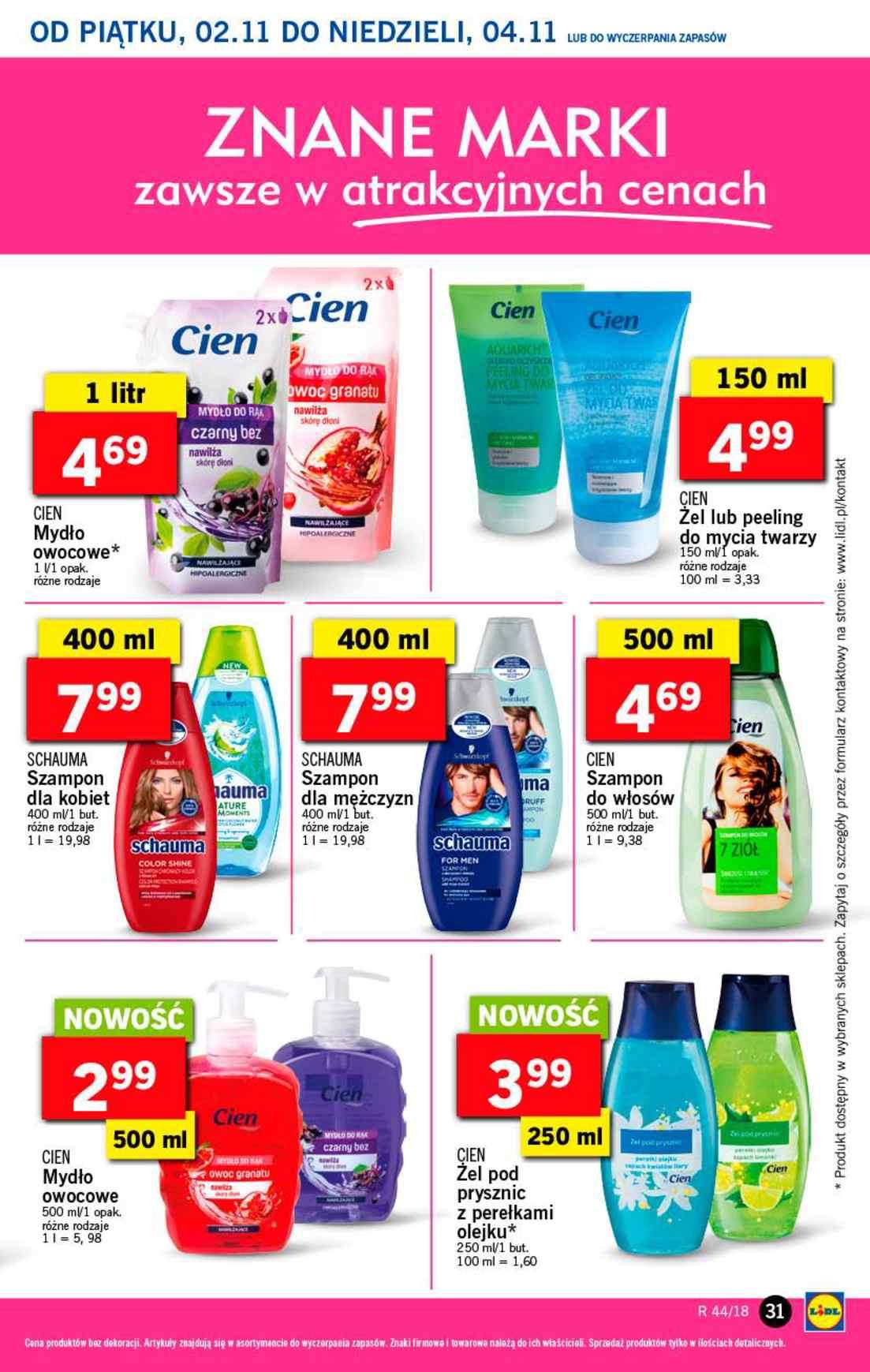 Gazetka promocyjna Lidl do 04/11/2018 str.31