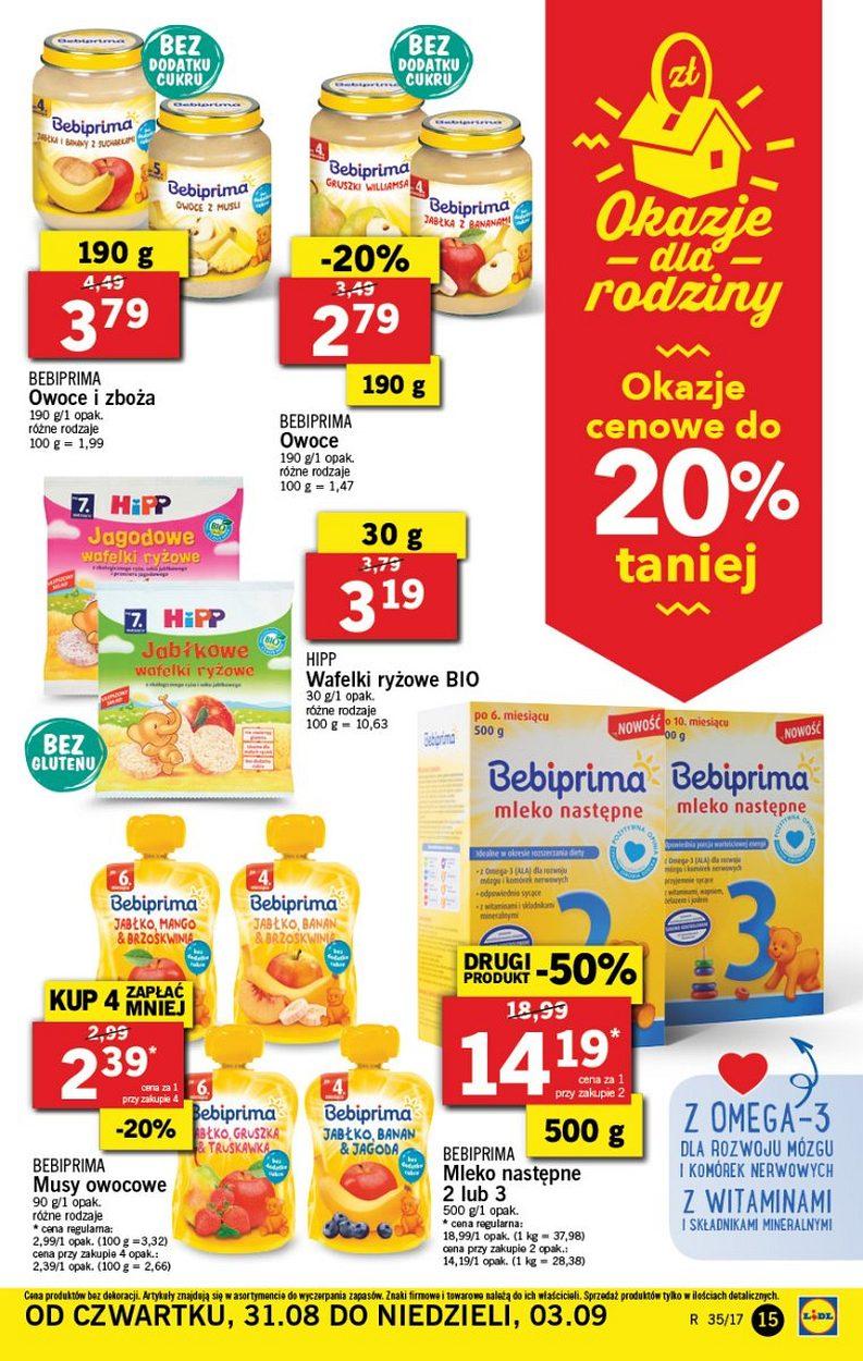 Gazetka promocyjna Lidl do 03/09/2017 str.15