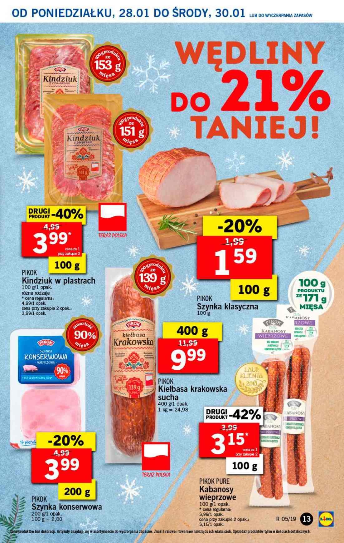 Gazetka promocyjna Lidl do 30/01/2019 str.13