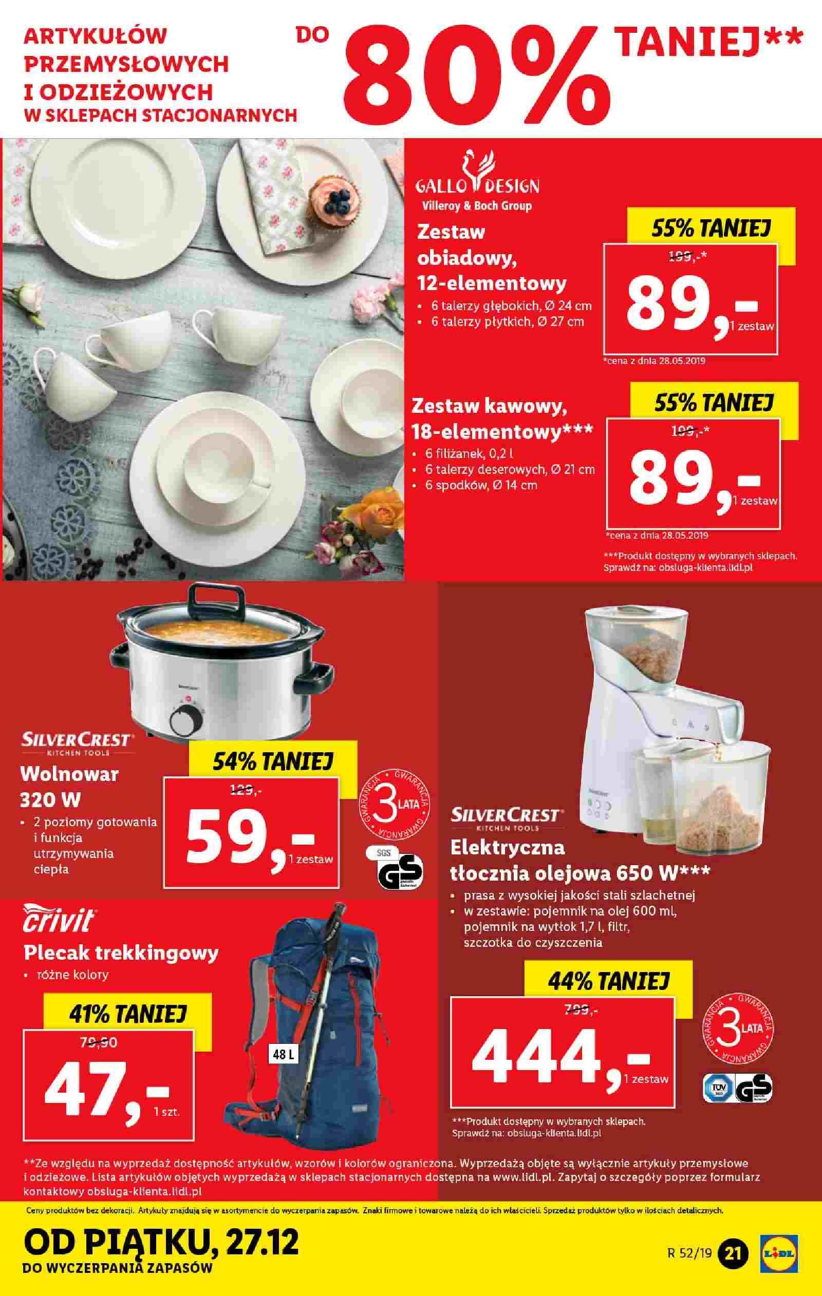 Gazetka promocyjna Lidl do 29/12/2019 str.21