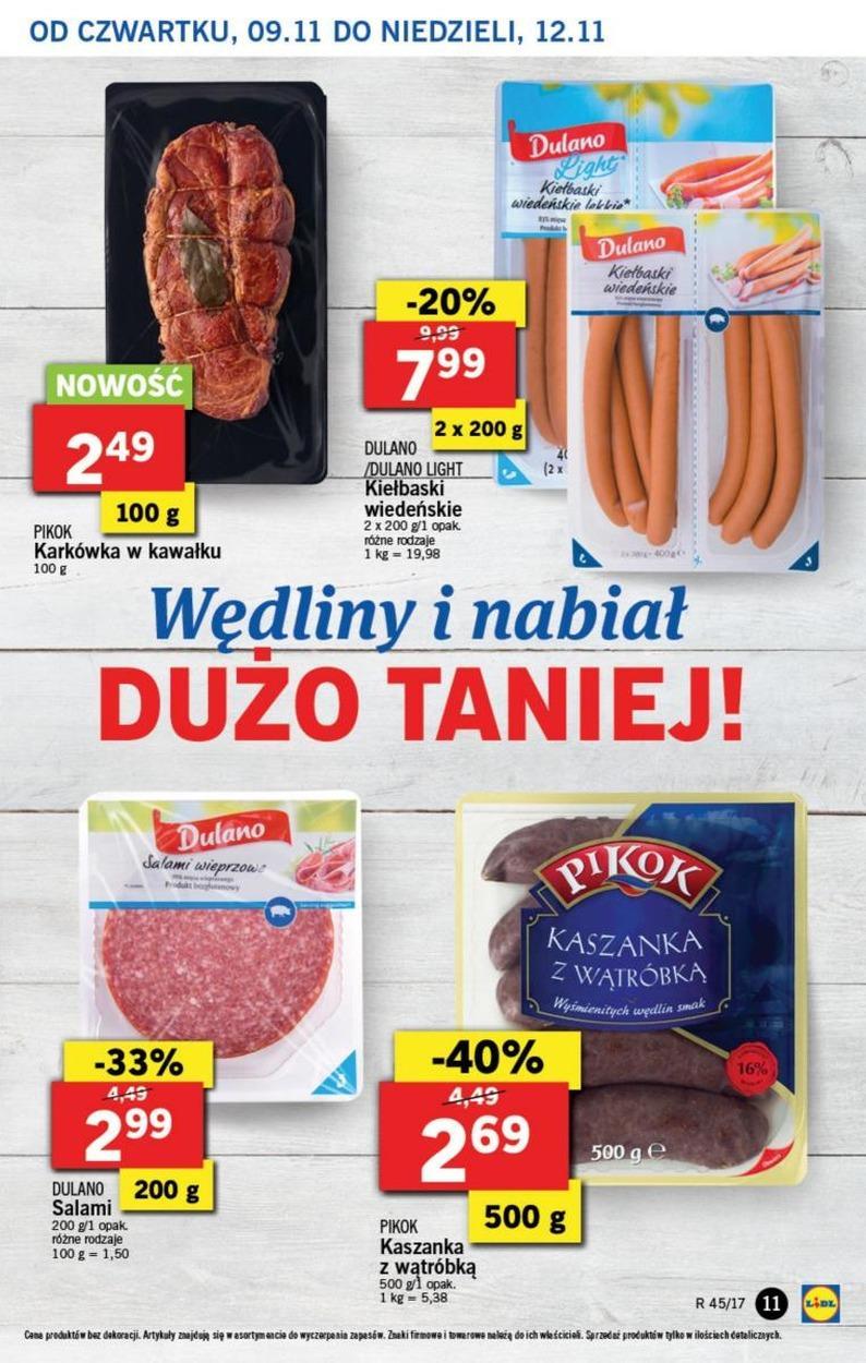 Gazetka promocyjna Lidl do 12/11/2017 str.11