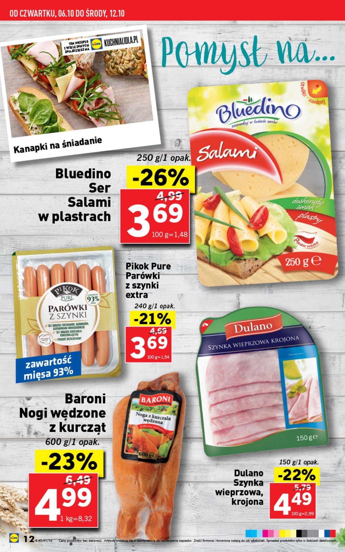 Gazetka promocyjna Lidl do 12/10/2016 str.12