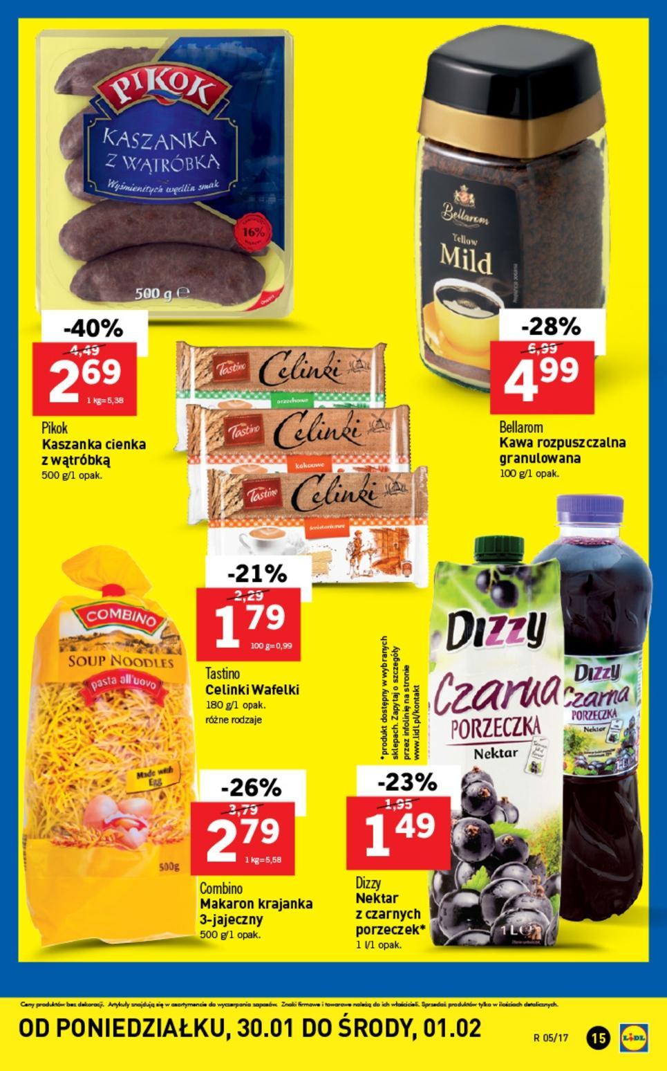 Gazetka promocyjna Lidl do 01/02/2017 str.15