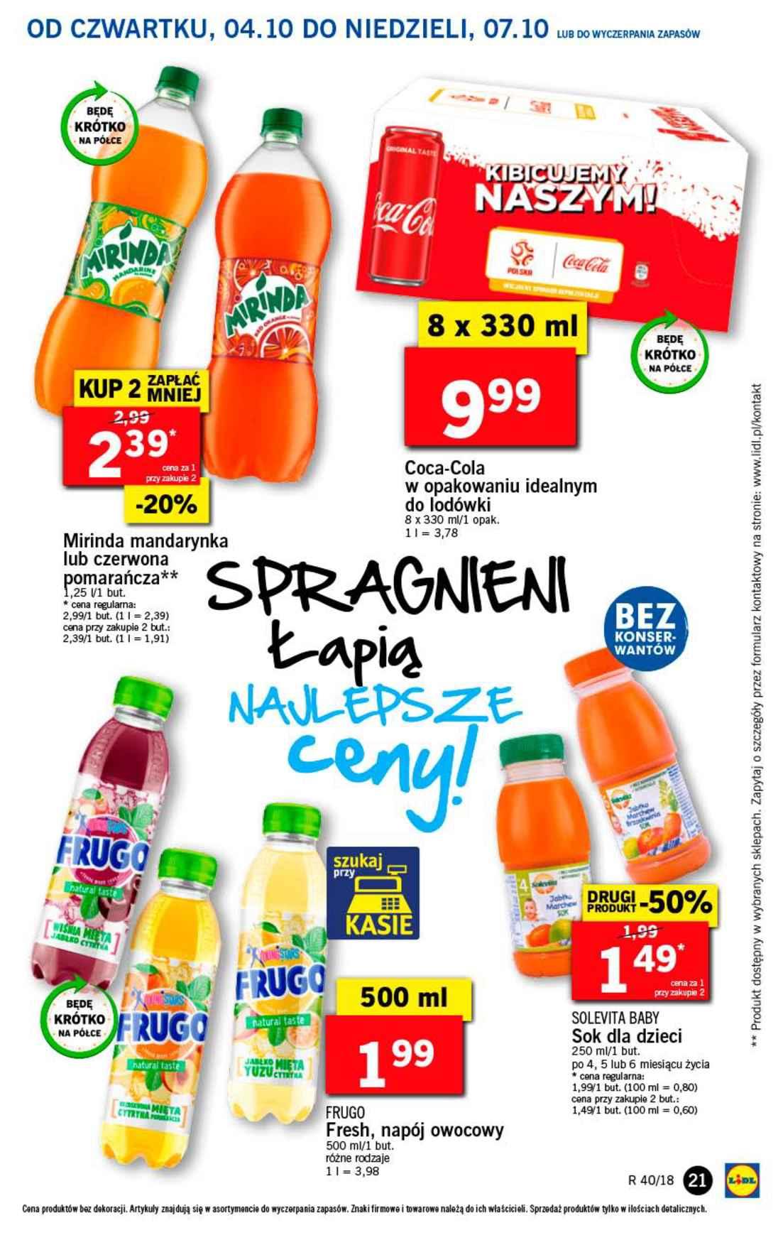 Gazetka promocyjna Lidl do 07/10/2018 str.21