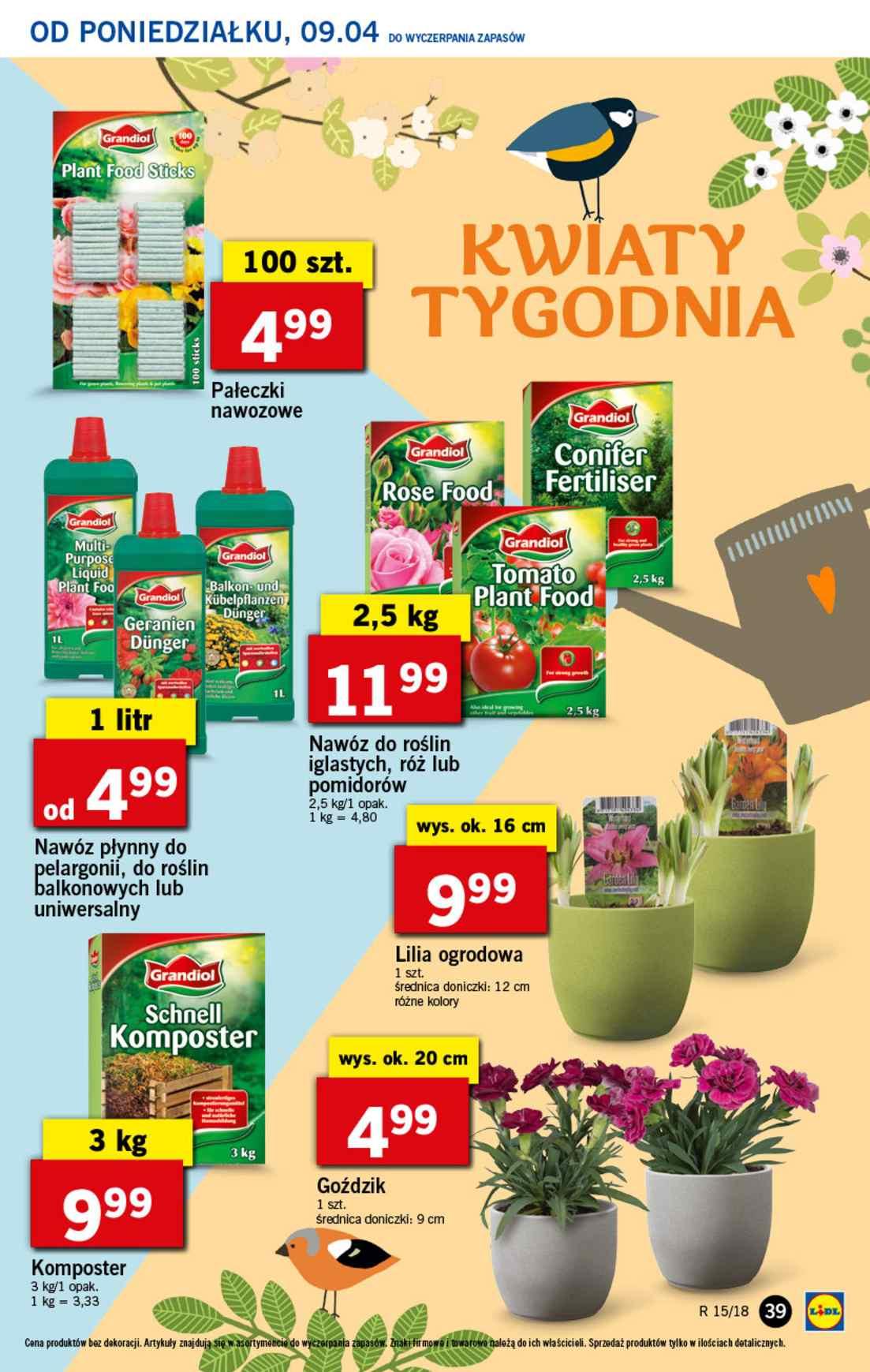 Gazetka promocyjna Lidl do 11/04/2018 str.39