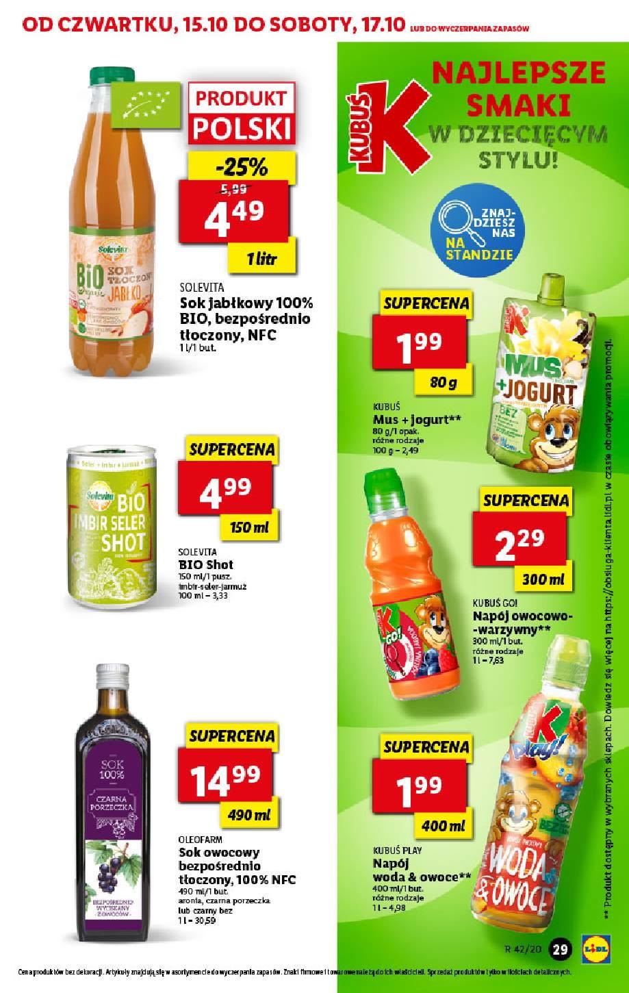 Gazetka promocyjna Lidl do 17/10/2020 str.29