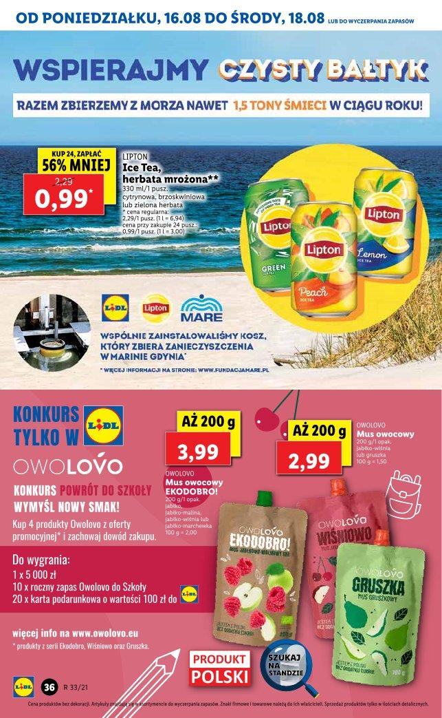 Gazetka promocyjna Lidl do 18/08/2021 str.36