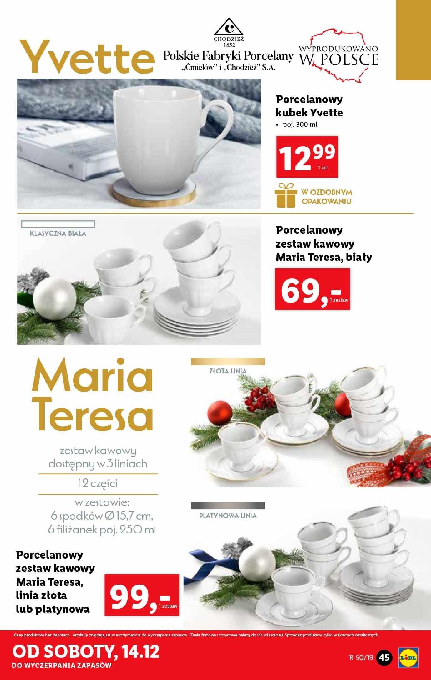 Gazetka Promocyjna I Reklamowa Lidl Lidl Katalog Od 09 12 2019 Do 15 12 2019 S 45
