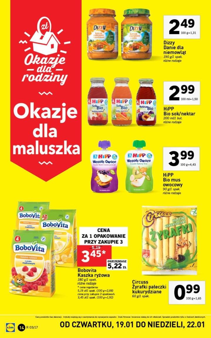 Gazetka promocyjna Lidl do 22/01/2017 str.14