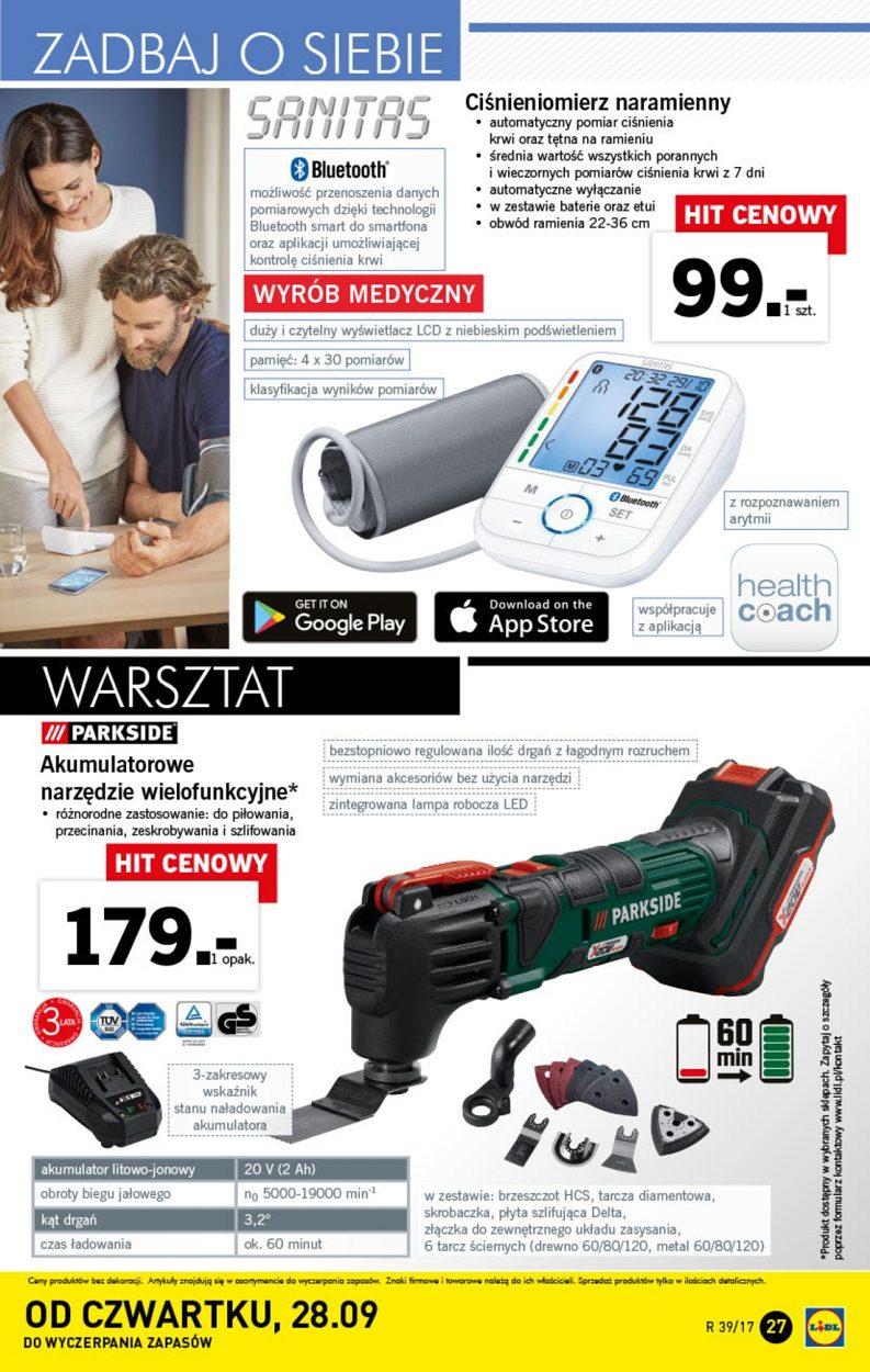 Gazetka promocyjna Lidl do 01/10/2017 str.27