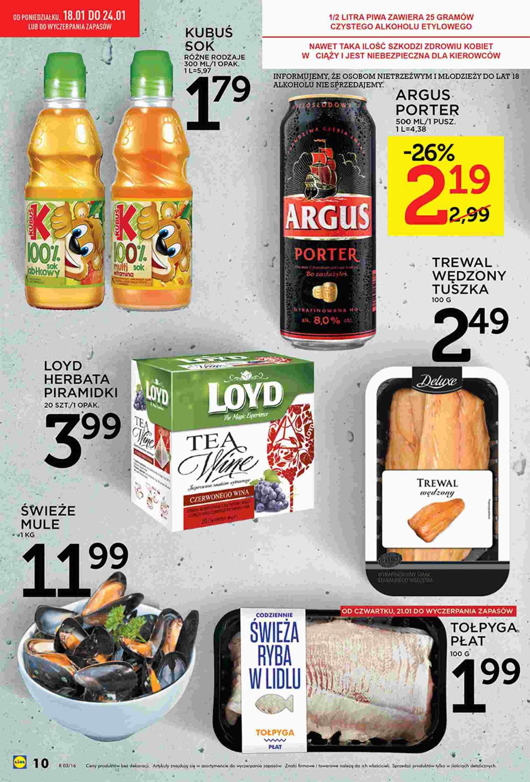 Gazetka promocyjna Lidl do 24/01/2016 str.10