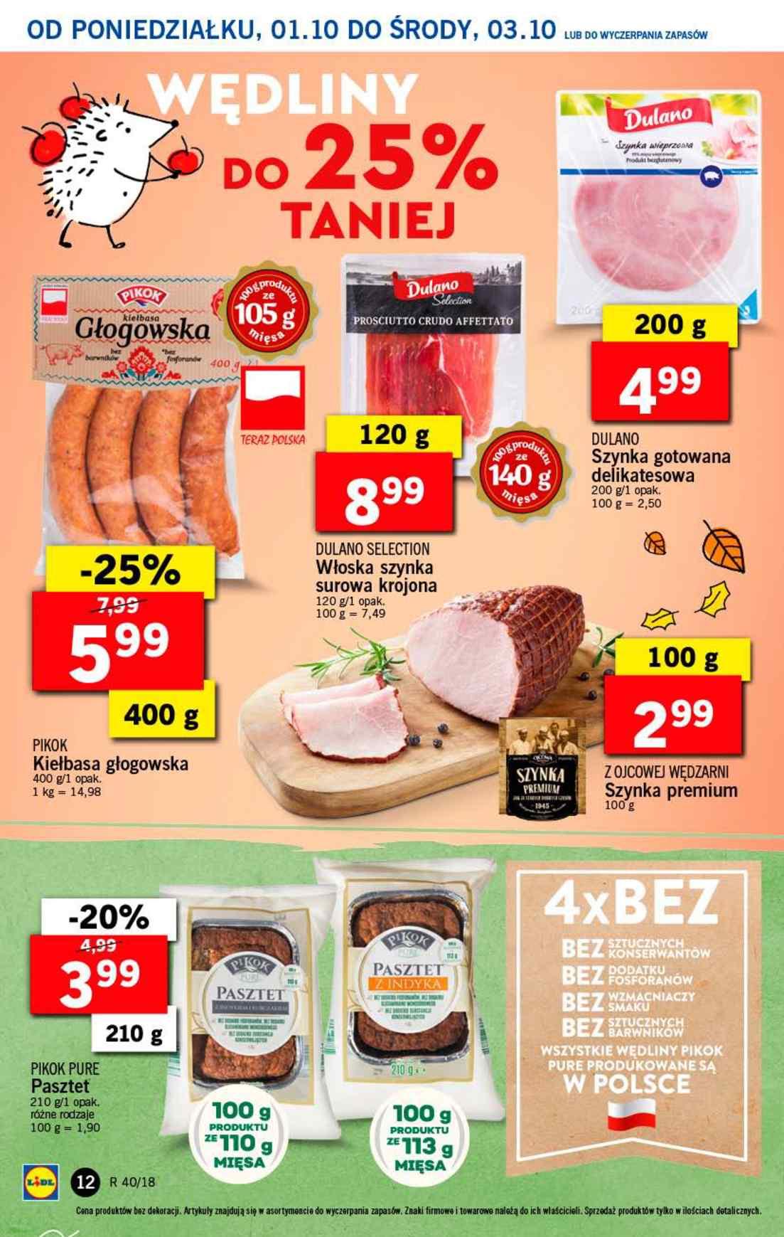 Gazetka promocyjna Lidl do 03/10/2018 str.12