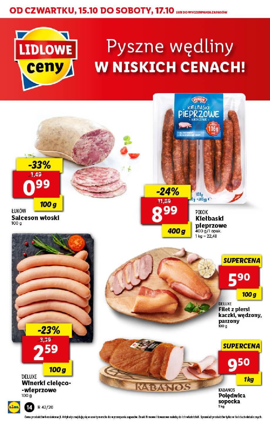 Gazetka promocyjna Lidl do 17/10/2020 str.14