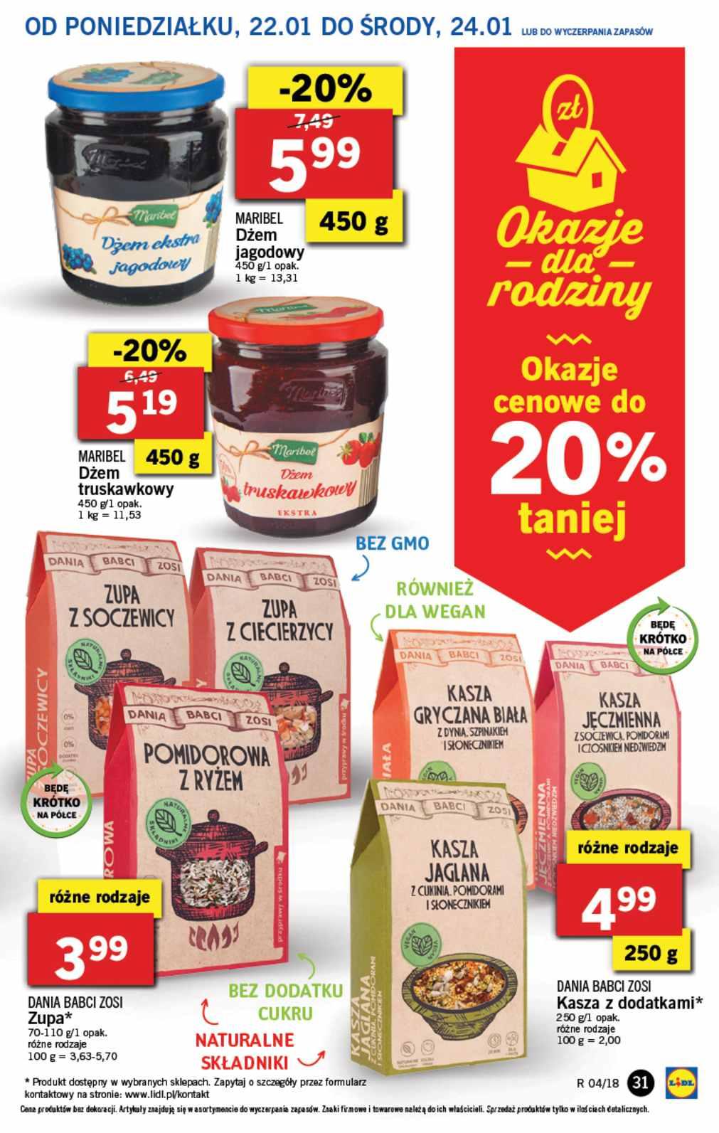 Gazetka promocyjna Lidl do 24/01/2018 str.31