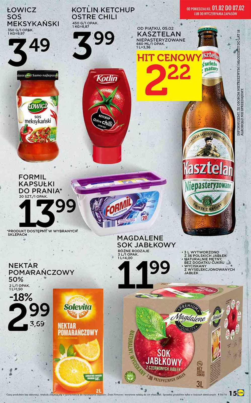 Gazetka promocyjna Lidl do 07/02/2016 str.15