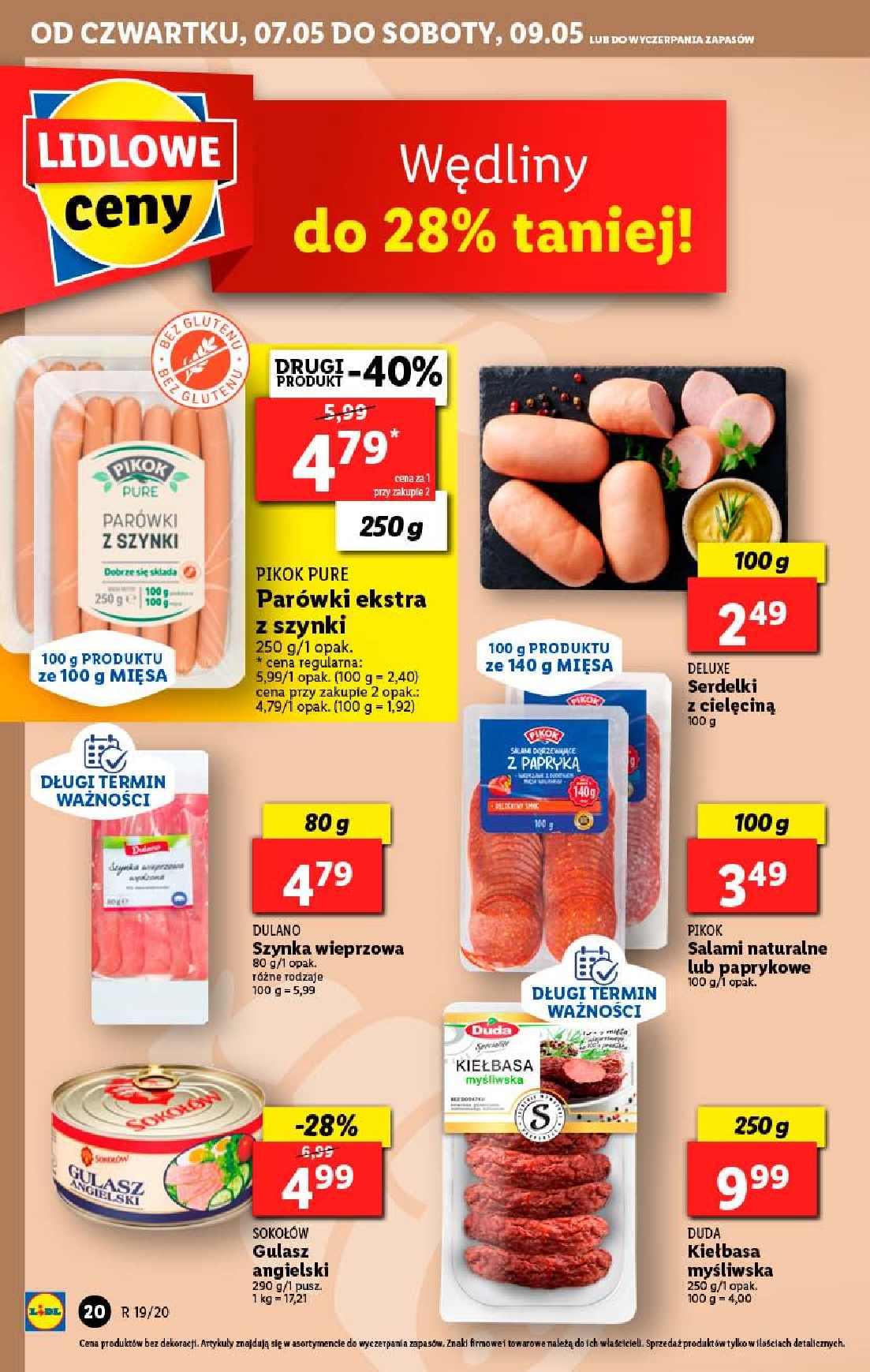 Gazetka promocyjna Lidl do 09/05/2020 str.20