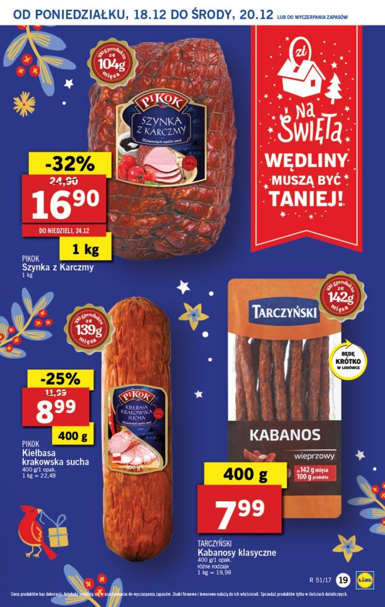 Gazetka promocyjna Lidl do 20/12/2017 str.19