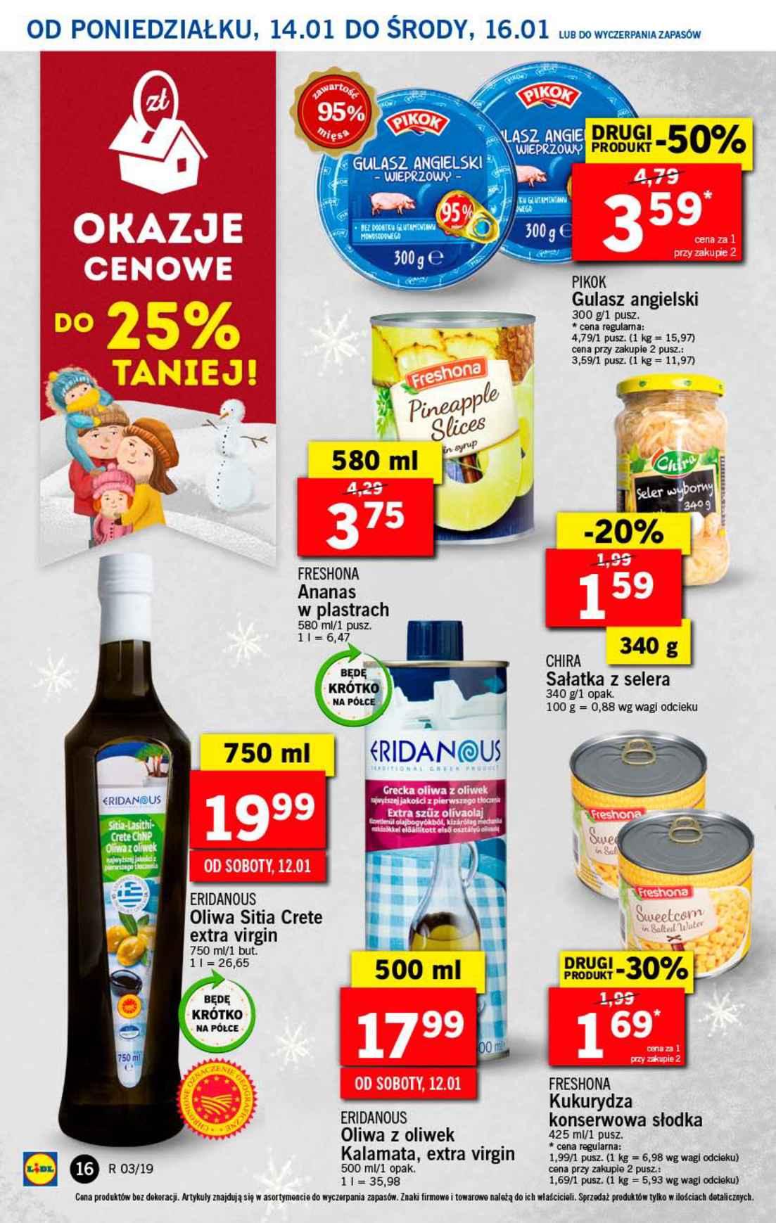 Gazetka promocyjna Lidl do 16/01/2019 str.16