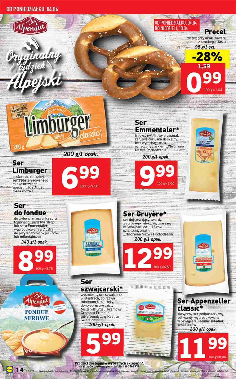 Gazetka promocyjna Lidl do 10/04/2016 str.14