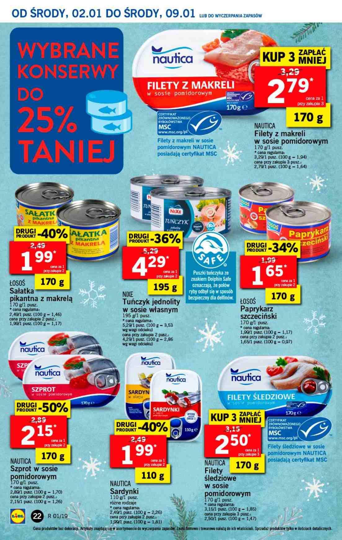 Gazetka promocyjna Lidl do 05/01/2019 str.22