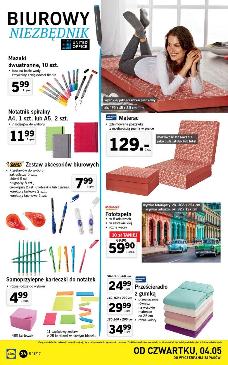 Gazetka promocyjna Lidl do 07/05/2017 str.36