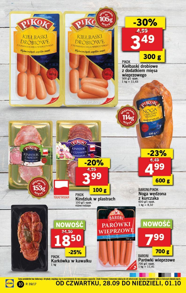 Gazetka promocyjna Lidl do 01/10/2017 str.10