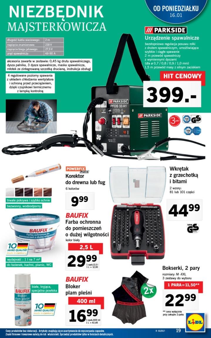 Gazetka promocyjna Lidl do 22/01/2017 str.19