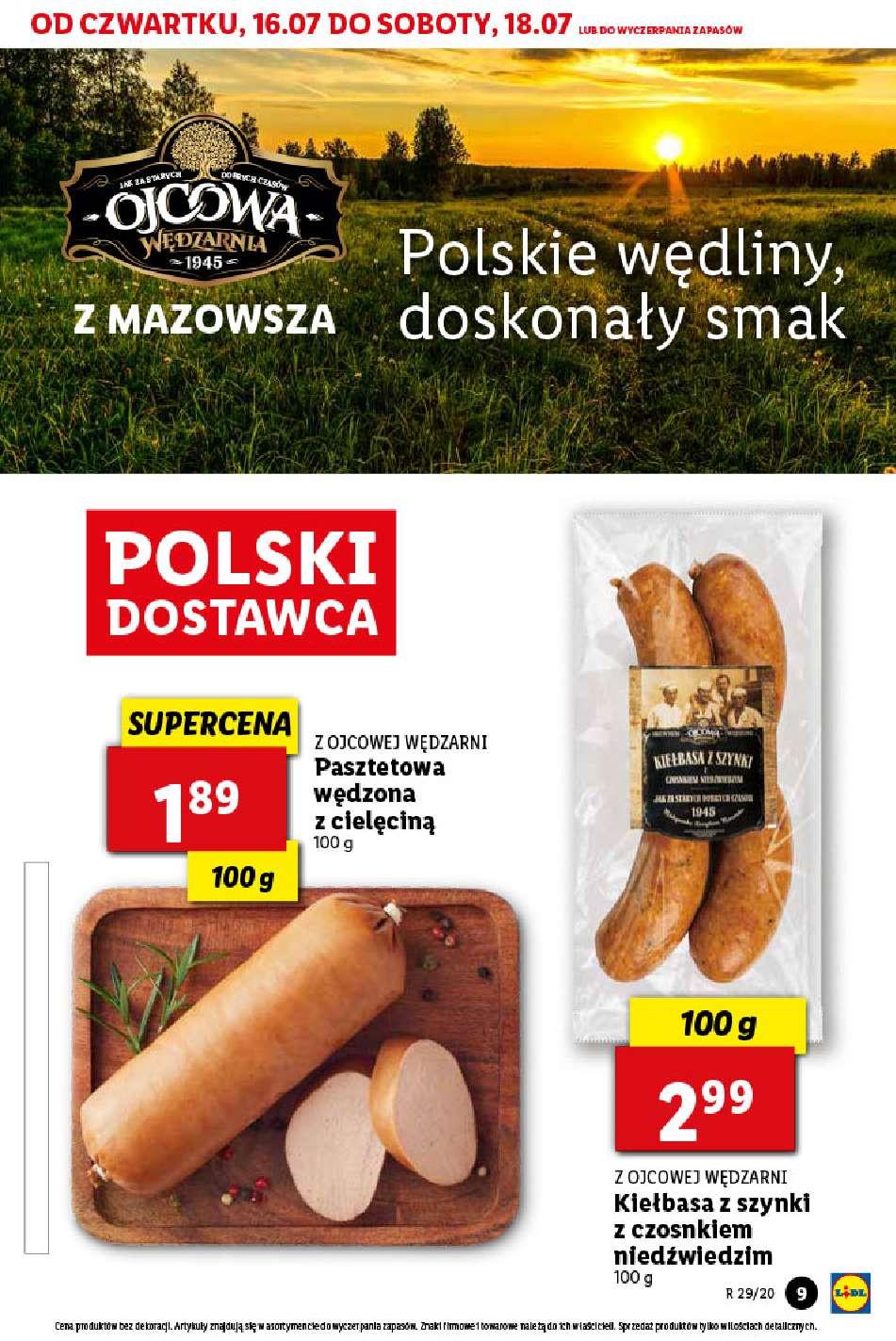 Gazetka promocyjna Lidl do 18/07/2020 str.9