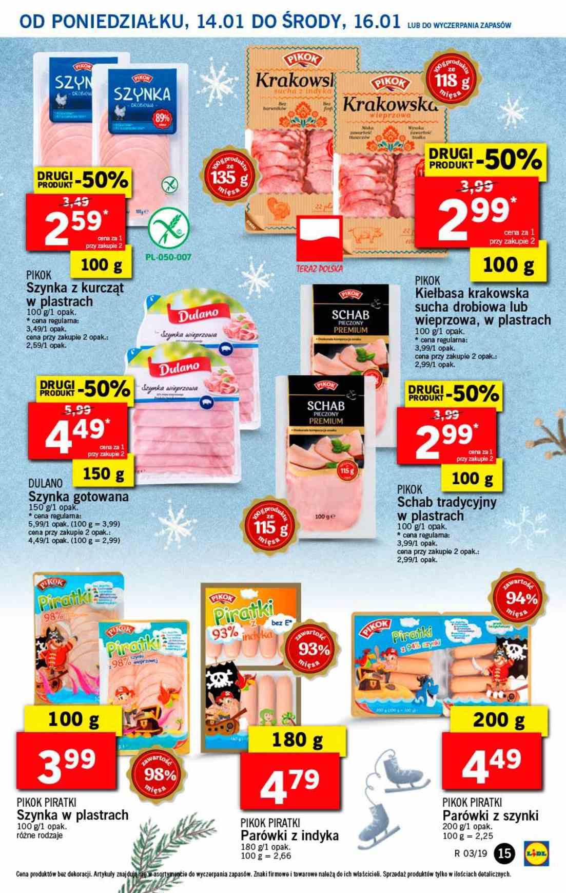 Gazetka promocyjna Lidl do 16/01/2019 str.15